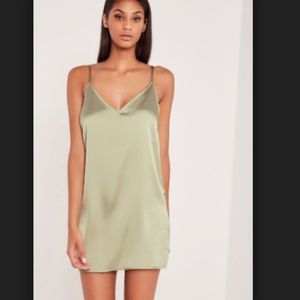 Carli Bybel Silky Cami Dress Green